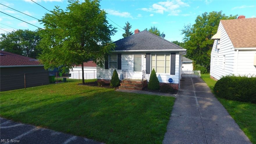 Immediate occupancy! Very well maintained ranch ready for its new owner! Perfect location as it's the last house on a dead-end street! Great curb appeal as you pull up to a manicured and tidy yard with a concrete driveway that leads to an oversized two car garage with an attached covered patio that overlooks the back yard! Once inside you'll love the updated eat-in kitchen w/ newer flooring, cabinets, countertops, backsplash and appliances that will stay!  Large and spacious first floor bedrooms with plenty of closet space and cozy living rm. Full and partially finished basement is set up to entertain your family and friends! Nice size rec room with a classic bar, carpet and plenty of space for a pool table or a couch and tv! There's even a small rm with a toilet downstairs next to the laundry area! Warm and neutral colors throughout! Original hardwood flooring is in great condition! Point of sale has been completed and approved by the city of Garfield Heights! One year home warranty i