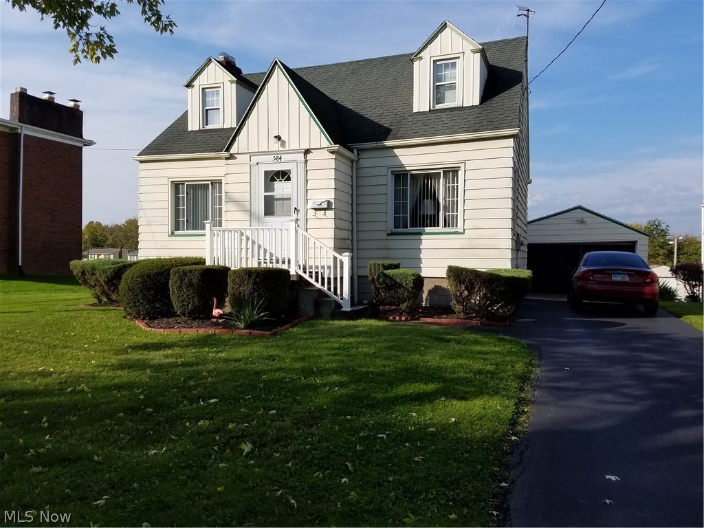This cute capecod has been very well maintained. Has a covered patio in the back. It includes a high efficient furnace with central air. 2 car detached garage with door opener. Nice back yard. Must see this home. Priced to sell. Owner is selling as is, will not do repairs at that price.