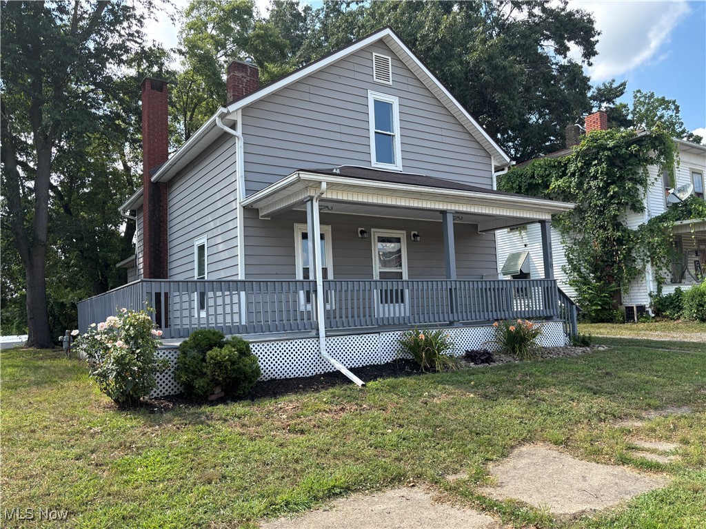 This home offers a great central location and a surprisingly spacious lot! As you arrive, you'll appreciate the off-street parking, a large front and side porch, and an easy-access backyard storage shed. Inside, the main floor features a functional layout with a spacious living and a dining room, an 8' x 9' bonus/office space, and a roomy kitchen at the back of the home, complete with charming built-ins and the added convenience of a main-floor laundry room. Upstairs, you'll find two sizable bedrooms, both with recently installed LVT flooring. The Hot Water Tank was replaced in July 2025. This home won't last long, call for a tour today!