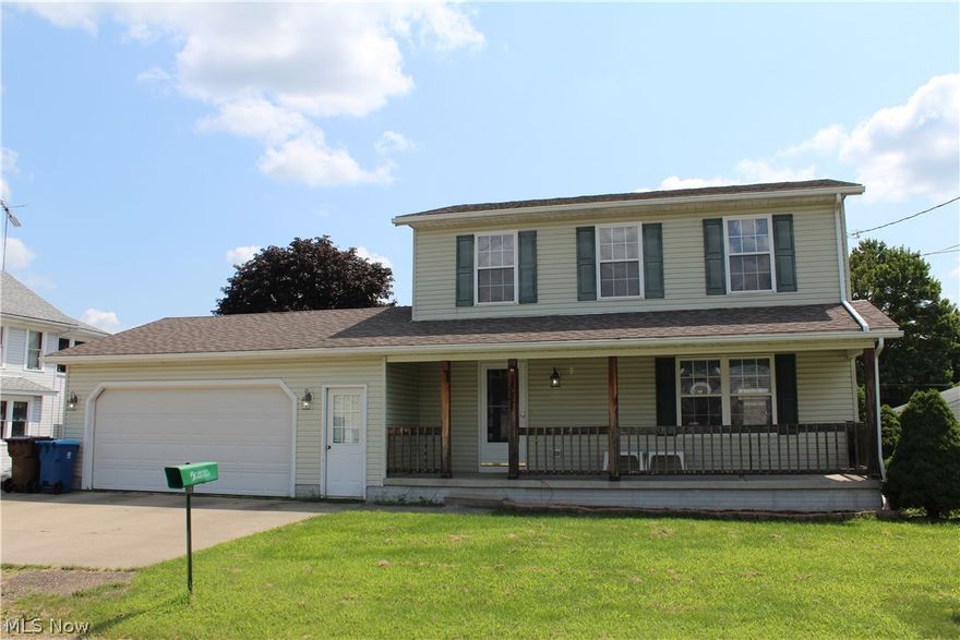 This 3 bedroom 1 1/2 bath is sure to please with oversized 2 car garage, extra wide concrete driveway and built in 2001.  You are only a short walk to Springfield Lake!! This home has all new carpet on the 1st and 2nd floors, kitchen flooring only 3 years old, duct work cleaned 2 years ago, garbage disposal 2016, air conditioning 2017, dishwasher new this year! Immediate possession.  First floor laundry and basement is partially finished with carpet and has poured concrete basement walls.  Upstairs features a master bedroom with walk in closet and 2 more nicely sized bedrooms. Full bath is a generous size and has access to the master bedroom.  Backyard is partially fenced in and has a deck for your grill.  Covered front porch is nice to relax and have your morning coffee.  Not easy to find homes in this price range, hurry before it is gone! One year home warranty paid by seller for new owner!