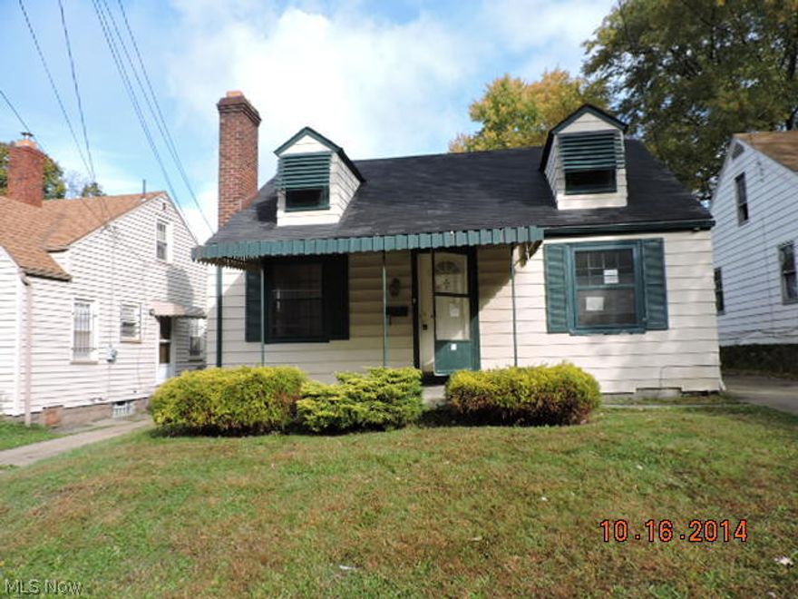 Small but mighty. 2 bedroom cape with potential but in need of repairs. Living room, dining room, kitchen bedroom and bath on first floor. Large second floor bedroom. Full basement. The purchaser must be buying the home as their primary residence during the initial 20 days of listing, without competition from investors. This property is eligible under the Freddie Mac First Look Initiative through 11/12/2014