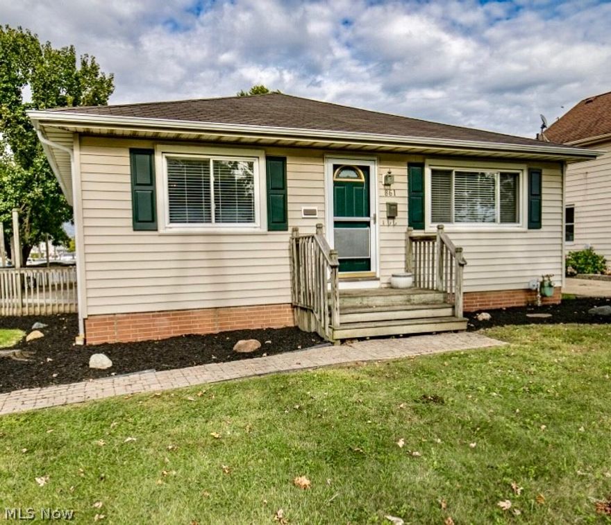 Wonderful Opportunity for a small family or first time home buyer! This spacious Wickliffe Ranch leaves little for the new owner to do! Young roof, Newer-HVAC and HWT, 2019 Gutters, 2019 Kitchen flooring, all appliances stay & finished basement for extra entertaining space and with plenty of storage! Outdoor space with a wrap around deck and a large fenced in backyard is great for those with a pet or small children! The two car detached garage provides even more storage! Lastly, close freeway access, and within proximity to parks, shopping etc. A MUST SEE!