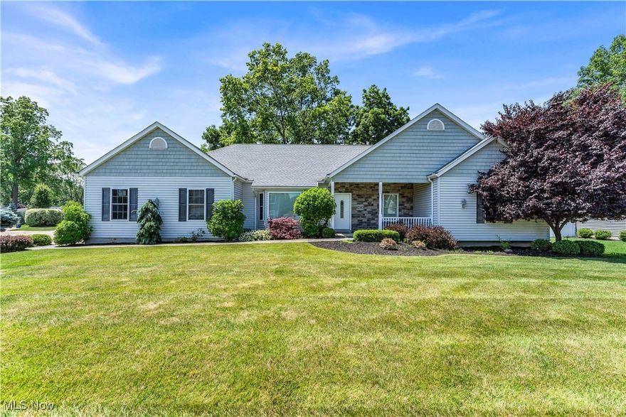 Welcome to 6240 Tina Drive – a beautifully maintained 3-bedroom, 3.5-bath ranch located in one of Mentor’s most desirable neighborhoods. Built in 2015, this home offers the ease of newer construction with many updates, including fresh paint and carpet throughout. Enjoy easy single-floor living with spacious bedrooms, a large kitchen that opens to the bright and airy great room with tons of natural light. The full, unfinished basement offers a full bath and over 2,000 square feet of potential for additional living space and storage. Step outside to a large, well maintained deck, perfect for entertaining or relaxing. An office/bonus room, first-floor laundry, and rare 3-car garage completes the package. Move-in ready, modern, and close to everything Mentor has to offer—this one checks all the boxes. Schedule your tour today!