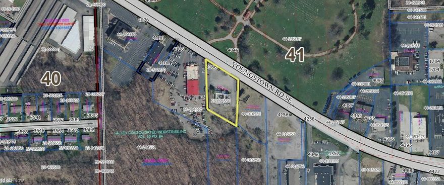 Vacant land About 1.2 acres right on State Highway 422 or called Youngstown Road. There was a closed restaurant and it was demolish. Clear lot with 271'frontage on Youngstown Road. There are more lots available to make 6-8 acres together and so much frontage on State route 422.