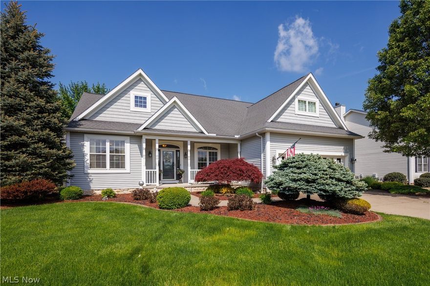 Get ready to MOVE!  Custom built 4 bedroom, 3 bath ranch.  From the front door looking in, you will love the open floor plan!  Great room with fireplace, built-in shelves, and dining room.  Large eat-in kitchen with granite counters, SS appliances, and eating bar.  3 season sunroom with heated flooring, new remote controlled shades, leading out to your summer oasis with inground salt water pool with tanning deck and Trek deck w/ new sun shade.  Master suite has 2 closets, master bath with updated garden tub, walk-in shower, and vanity.  Lower level has stair guide, family room with fireplace, wet bar with fridge, full bath, and tons of storage.  Bedrooms 2, 3, and 4 all have built-in desks.  Whole house generator, HVAC replaced in 2021, hot water tank in 2021.