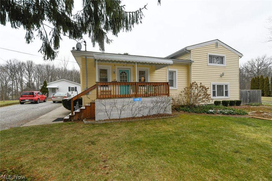 Don't let this one get away! This custom 3-bedroom home has more to offer than meets the eye. Custom built kitchen with floor to ceiling cabinetry, built in laundry, walk out sliding door to the back patio, hardwood floors and hardwood ceilings! The first floor also features, a bedroom a large living room, a study with built in bookshelves and a spacious full bathroom with a beautiful soaking tub, a standalone shower and ceramic finishes that will capture your heart. Two more bedrooms await upstairs with lots of storage and hardwoods floors. The den features a large picture window and a walkout to the over 1-acre lot!  As you can see there is a bonus that you don't find every day, a Mother in Law "HOUSE".  This house features one floor living built with wide doorways for accessibility in mind, Living Room, Large eat in kitchen, 3 bedrooms, full bathroom and an enclosed patio to enjoy the scenery. This property also features an above ground pool, a large shed and a large lush back yard perfect to enhance as you desire. You can live in one house and rent the other, what a unique opportunity. This home has been well cared for, and ready to move in. Make all this and more yours today, call to schedule your personal tour!