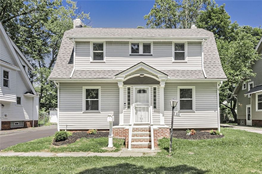 Pride of ownership is the hallmark of this absolutely gorgeous 3 bedroom Dutch Colonial. Completely renovated and meticulously well maintained, the interior boasts a warm color scheme, high ceilings and LVT flooring throughout. Welcoming entryway. Spacious living room with decorative fireplace. Large dining room - perfect for family gatherings. Gorgeous kitchen with butcher block countertops, subway tile backsplash and all stainless- steel appliances stay. Convenient 1st floor sunroom that opens to the backyard. The second floor offers 3 nicely appointed bedrooms (sprawling primary bedroom with dual closets), a lovely full bathroom and a bonus room that could be an office, exercise area, play/gaming room or reading area. The basement will accommodate all of your storage needs and it was waterproofed by the previous owner - features glass block windows and an enclosed room w/ a toilet that is plumbed for a sink. Updated electric. Vinyl windows. Roof replaced 2019. Re-surfaced asphalt driveway 2025. Home warranty. Close to the Cedar Lee district with shopping, restaurants, library, award winning theaters, and parks. Short drive to University Circle, cultural hubs - Little Italy & Coventry area, Cleveland Clinic, University Hospitals and CWRU. Approximately a 10 to15 minute drive to downtown Cleveland. This is an exceptional home, location and opportunity!!!