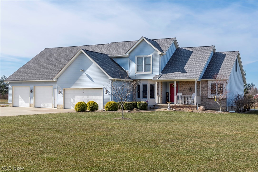 3.79 acres on a Cul-de-sac! Beautiful neighborhood with no hoa. You will love the updates & care put into this home including an addition of a true ranch style, first floor In-Law suite added in 2011 with separate kitchen, living area & bedroom w walk-in closet. In-Law suite kitchen appliances stay. Many updates throughout the home including Kitchen & master bath granite in 2015; Updated CoreTec flooring in Kitchen, LR & family room in 2019; Trex deck with Pergola completed in 2020, thoughtful design with sliding closure for pets & children. First floor master bedroom with windows that look out over the spacious, quiet backyard, vaulted ceiling, two closets and private bath with 2 sinks, a soaking tub & a separate shower with updated glass door. Living room with vaulted ceiling open to second floor hallway. Dining room with bay windows. Kitchen with room to gather, granite breakfast bar, appliances all stay, you will enjoy the roomy pantry, yes, the light comes on when the door is op
