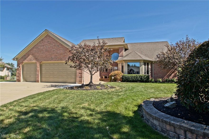 Welcome to this gorgeous all brick Colonial with over 5,500 SF of living space. Great lot located on cul-de-sac street in the Cedarhurst Club Subdivision. Lot backs up to Pine Ridge Country Club Golf Course with water view. Updated and open floor plan. Two story Foyer is open and inviting and flows to the spacious two story Great Room with fireplace with beautiful wood mantle, hardwood flooring and gorgeous double French doors with arched windows that lead to the rear Patio. The enormous Eat-In Kitchen offers granite counter-tops, tons of cabinetry, marble flooring, large breakfast bar and Dinette with sliding glass door to the rear Patio. The Den/Office features beautiful wood built-ins, glass door and cove ceilings. The first floor Master Bedroom features tray ceilings, a sliding glass door to rear Deck, three walk-in closets and Glamour Bath. The second level floor plan is completed with three Bedrooms all with ample closet space and two full Bathrooms. The finished lower level prov