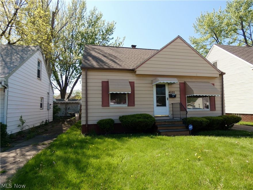 Aluminum Bungalow with newer Roof and HVAC. Mechanically in very good shape. Newer HWT. Additional Shower in basement and Big recreation in lower level. Large cement area in back yard. Two bedrooms first floor one up. Vinyl replacement windows. needs a little paint to make this great!