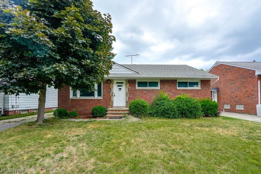 Nestled in the heart of Euclid, this charming 3-bedroom, 2-bathroom home is the epitome of comfort and style. Recently updated to meet modern standards, the property boasts brand-new flooring throughout and a fresh coat of paint, giving it a vibrant and welcoming atmosphere. Each room is bathed in natural light, highlighting the spacious layout that is perfect for both relaxation and entertaining.

At the heart of the home, the kitchen offers ample space for culinary exploration, while the adjacent living areas ensure that you're never far from the action. Central air conditioning ensures your comfort year-round, providing a cool retreat during the summer months.

The exterior of the home is just as impressive as the interior. The property features expansive front and back yards, offering plenty of space for outdoor activities, gardening, or simply enjoying the serene surroundings. Whether you're hosting a backyard barbecue or enjoying a quiet morning with a cup of coffee, these outdoor spaces are sure to enhance your daily routine.

For those in need of extra storage or creative space, the large basement presents endless possibilities. From a home gym to a workshop, it's ready to be transformed into whatever suits your lifestyle.

With its blend of modern updates and classic features, it's ready for you to make it your own. Discover the perfect blend of comfort and convenience in this delightful home.