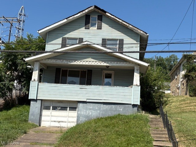 Fixer-Upper! Home has had some improvements. Newer gas Furnace, electric hot water tank, newer breaker box. This home was used as a rental the last couple of years and does need some work. Will not pass an fha/va type loan. Large living room, Dining room and kitchen with a full bath on main floor. 2nd floor has 3 nice size bedrooms and a full bath. 1 car garage in basement. Owner is selling in "as is" condition. Plumbing in basement for another full bath.