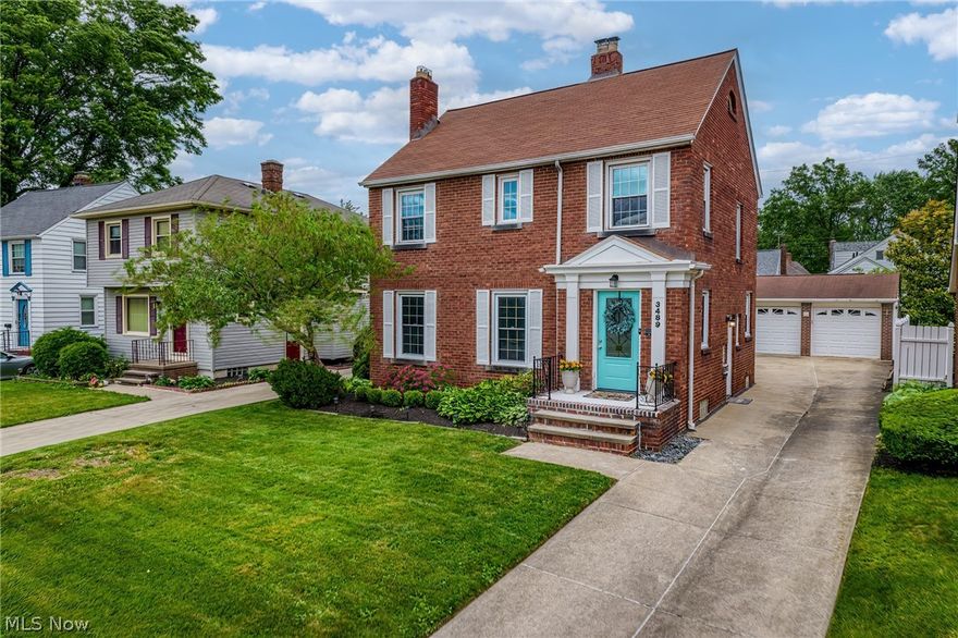 Welcome to this charming all-brick Colonial in Westpark! This delightful 3-bedroom, 1.5-bath home exudes timeless character with natural woodwork, elegant French doors, built-in cabinetry, and gleaming hardwood floors. The kitchen has been beautifully updated, boasting stainless appliances, ample cabinet space, and stunning natural stone countertops. The large, bright living room provides the perfect space for relaxing or entertaining guests. Upstairs, you'll find 3 spacious bedrooms with hardwood floors, a full bath, and an adorable outdoor deck, perfect for enjoying morning coffee. Additionally, a full walk-up attic offers plenty of additional storage. The partially finished basement provides extra living space, ideal for a home gym or office, and has been waterproofed with a transferrable warranty for peace of mind. Outside, the private backyard offers the perfect outdoor living space with both a patio and enclosed sunroom off the large two-car garage. Situated on a picturesque brick street and conveniently close to major highways, this home perfectly blends classic charm with modern convenience. Don't miss out on this Westpark gem!