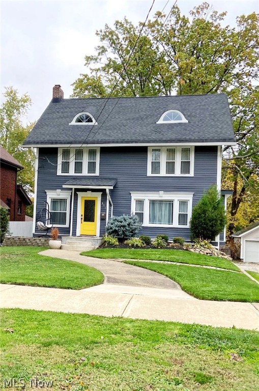 Lot: 55 X120. Move-in-able 3 bedroom 2 ½ bath classic colonial. Around 2016 the home was renovated inside and out. Included was the roof, vinyl siding, spouting and gutters, electric, plumbing, deck, furnace, windows and doors and a beautiful new kitchen with granite counters and stainless-steel appliances. The dining room has a buffet with a granite top. The roomy fireplaced living room extends into a first-floor sunroom through French doors. The second-floor master has plenty of closet space plus a large sitting room or an office when working from home. An updated full bathroom with granite counter and a double bowl sink boasts laundry facilities with a washer and dryer that stays and is also on the second floor. On the third floor is another spacious bedroom with an additional full bathroom. More recently some newer carpeting, flooring and fresh paint was added. Large two car carport. A one-year home warranty is also included.