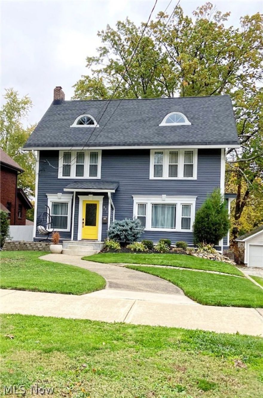 Lot: 55 X120. Move-in-able 3 bedroom 2 ½ bath classic colonial. Around 2016 the home was renovated inside and out. Included was the roof, vinyl siding, spouting and gutters, electric, plumbing, deck, furnace, windows and doors and a beautiful new kitchen with granite counters and stainless-steel appliances. The dining room has a buffet with a granite top. The roomy fireplaced living room extends into a first-floor sunroom through French doors. The second-floor master has plenty of closet space plus a large sitting room or an office when working from home. An updated full bathroom with granite counter and a double bowl sink boasts laundry facilities with a washer and dryer that stays and is also on the second floor. On the third floor is another spacious bedroom with an additional full bathroom. More recently some newer carpeting, flooring and fresh paint was added. Large two car carport.  A one-year home warranty is also included.