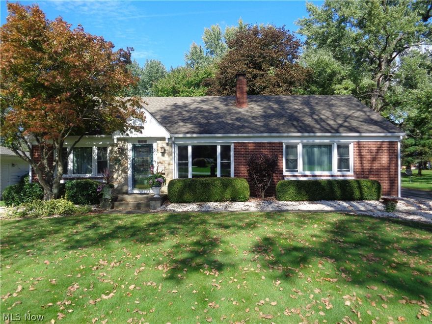 This charming brick ranch in desirable neighborhood is located near shopping, restaurants, and the highway. It offers 3 beds/1 bath, attached 2-car garage, first-floor laundry, and sunroom . Remodeled kitchen includes newer appliances. Driveway has been resurfaced. Additional features include hardwood floors, glass-block basement windows, two fireplaces, shed, newer doors and windows, and brand-new water heater. Home warranty included.