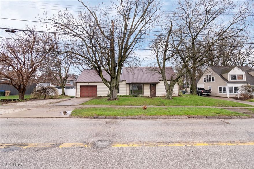 Welcome home to 2079 Bailey Rd in Cuyahoga Falls. This charming cape cod offers many unique features! The home boasts roughly 1500 square feet, four bedrooms and one full bath. The first level is spacious offering a large living room adjoined with a dining room space with beautiful tile flooring. There is tons of natural lighting with the large windows. The kitchen is a galley-style including microwave/oven/cooktop appliances. There is ample cabinetry and counterspace. There is first floor laundry combined with the utility room. The oversized family room overlooks the large backyard and grants access to the patio. There are bedrooms are on the first level that share the full bath. Upper level includes additional two bedrooms featuring gorgeous hardwood flooring, built-ins and natty pine paneling. Exterior features include cozy patio, extra parking, shed, oversized attached one car garage and generous size yard. Overall the bones are in good condition: steel roof, vinyl siding, vinyl windows and newer tankless hot water tank.  The location is great close to many amenities', national parks and high-way access. This property is awaiting its' new owner, call/text for your private showing today!