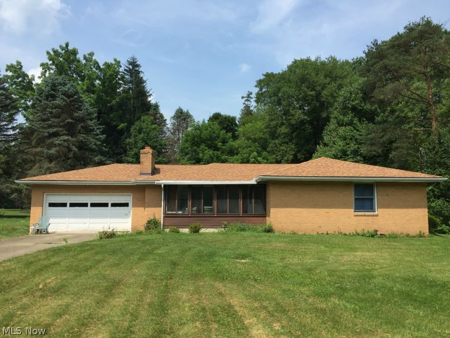 All brick ranch with 3 bedrooms, hardwood floors, fireplace and large open kitchen. Clean and looking for new owner who is wiling to do some handiwork.  Seller will credit $14,000 towards new septic and $5,000 for general repairs and upgrades to the home. New roof 2010. Furnace 2015.