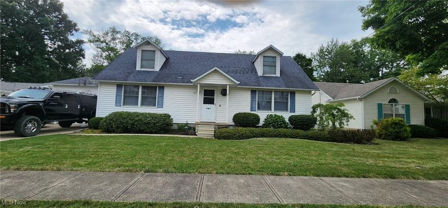 Welcome to this charming cape cod nestled in the beautiful town of Vermilion, Close to beach and shops. This home features a large living room with scenic windows as well as a family room to a beautiful patio and very large fenced in yard. Family room is open to the dining area and kitchen. Kitchen has stainless steel appliances and sitting area.  Master bedroom has full Bath including jetted tub and large walk-in closet on main floor. Half bath in hall for guests. This home also has is an additional room that could be used for pantry or main floor laundry/ has hook up.  Two large bedrooms upstairs with vaulted ceilings, walk in closets and full bath. Full Basement that is partially finished with additional living space that could be fourth bedroom or recreational area. Exterior features 2 car garage with paved driveway for extra parking. Included in this home is a home warranty. Also included is $2,000 towards replacement of carpet.