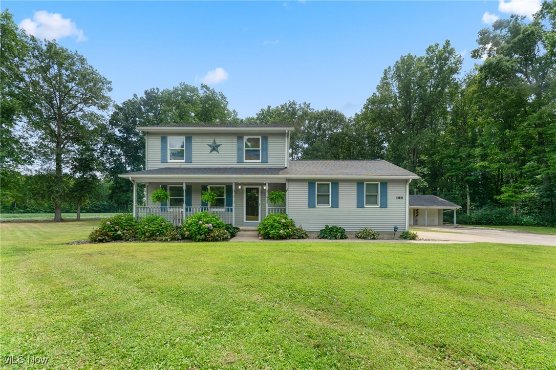 Discover the perfect blend of privacy, comfort, and functionality in this beautifully maintained Colonial situated on 1.17 acres in Lordstown. Offering 3 bedrooms, 2.5 bathrooms, and over 1,400 sq. ft. of living space, this home is designed with both everyday living and entertaining in mind.
Inside, the main floor features a welcoming living room with abundant natural light and seamless flow into the updated kitchen. The kitchen boasts granite countertops, white shaker cabinetry, stainless steel appliances, and a stylish tile backsplash, with an adjoining dining area that opens through sliding glass doors to the backyard. A convenient half bath and access to the attached garage complete the first floor.
Upstairs, the primary suite includes a walk-in closet and access from the primary suite to the bath with a granite vanity. At the same time, two additional bedrooms have separate access to the full bath, providing comfortable accommodations for family or guests. The finished basement expands the living space with a large recreation room and additional full bath, perfect for game nights or a home theater.
Outdoors, you’ll appreciate the large, tree-lined lot that offers privacy and plenty of room to roam. A welcoming front porch, spacious backyard, and long driveway set the stage for country-style living with modern convenience. Car enthusiasts, hobbyists, or those in need of storage will love the oversized attached two-car garage plus an additional detached two-car garage.
Located on a quiet cul-de-sac yet just minutes from schools, parks, and major routes, this property combines a peaceful setting with accessibility.