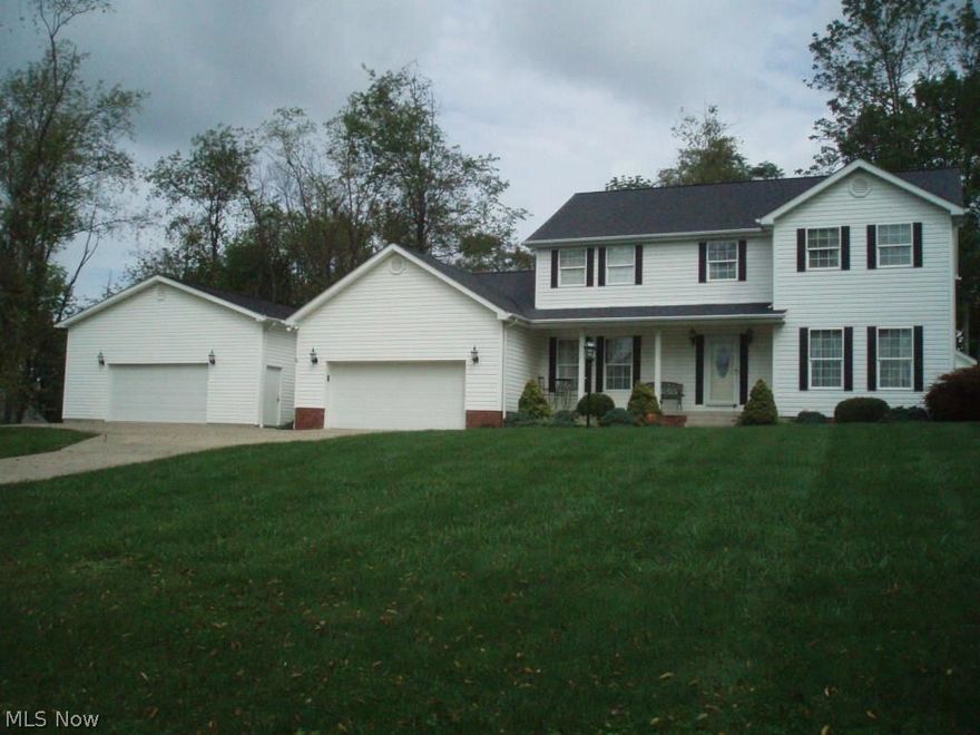 3,500 sq. ft. of living area. Garage for 6 cars. Park like setting. THE VERY BEST FINISHED BASEMENT IN BELMONT COUNTY!!!! Four or five bedrooms, finished deck. This home has something for everyone. Garage lifts can be bought separate. Sound system can also be bought. HOME WARRANTY!!