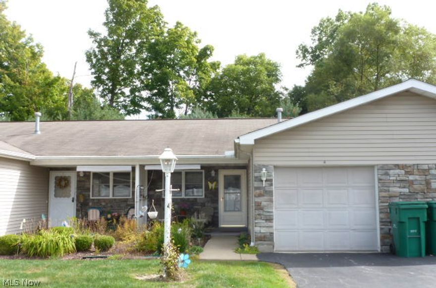 Move-in condition for this furnished two bedroom ranch condo. Interior features a large living room, eat-in kitchen, laundry room, attached garage. Also, includes a cozy front porch and unit is handicap accessible. Immediate possession!