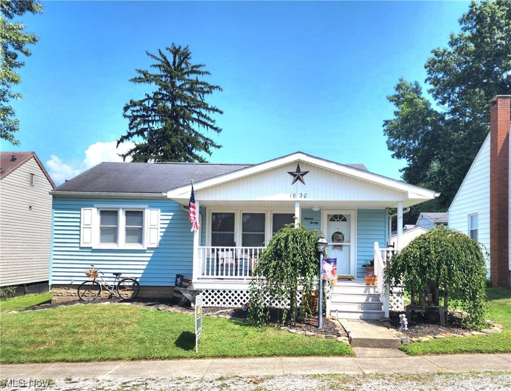 Make time to see this 3-bedroom, 1.5-bath home with a detached 2-car garage positioned in Coshocton City School District. The home features a charming exterior with a cute front porch and developed landscaping around the house and garage. The detached 2-car garage provides ample parking space for residents and guests along with access to the back alley. There is plenty of space for parking vehicles, storage for tools, outdoor equipment, and more. This efficient ranch home provides first-floor living and is positioned close to the hospital, local restaurants, and convenience stores while being minutes from downtown Coshocton. The first floor is designed for easy living, featuring a layout that appeals to families and individuals who value easy access to all the essential living spaces. The master bedroom has an attached half bath. The kitchen has plenty of cabinet space. New hot water tank installed. The lower living area has a partially finished space and a unfinished utility area. Kitchen and laundry appliances will convey to the new owner with an acceptable offer at a successful closing. Personal contents in the home at time of closing will convey to the new owners. Property will convey As-Is. Contact a licensed real estate agent for a private showing. 24 Hour Notice requested, but not always required.