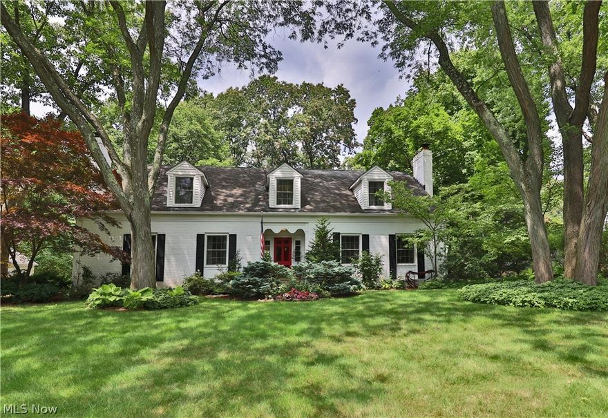 Charming 4BD/4.5BA Fairlawn Heights Cape on lovely lot. Wood floors, new kitchen, large living room, cozy family room & dining room overlooking grounds. First floor bedroom currently used as office. Original bathrooms have been well maintained. First floor laundry option. Heated rear entry garage.