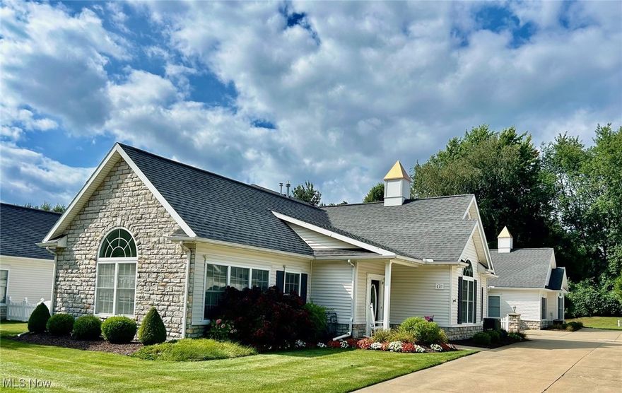 Nestled at the end of a serene cul de sac, this beautifully remodeled ranch style home is a rare find.
Boasting of 2 spacious bedrooms and 2 full baths, the home is designed for comfortable living with an open floor plan and vaulted ceilings that create an airy expansive feel. Every inch of this home has been thoughtfully updated from the gleaming  floors to the contemporary fixtures and finishes. This condo is unique in the fact that no other unit has an island and additional counterspace. French doors lead to a room of possibilities. An office, a playroom or even a family room would be perfect. The kitchen appliances are all included and the sleek cabinetry is perfect for both daily living and entertaining. The living room with a fireplace and abundant natural light offers a welcoming space to relax and unwind. Recent updates include a newer furnace, central air and tankless water heater. This gem also includes newer carpet and it's been freshly painted throughout!! 
Step outside to enjoy the private courtyard surrounded by flowers and nature. Ideal for barbecuing or simply soaking in the tranquility of this peaceful neighborhood.  With its prime location and modern amenities, and stylish updates, this home is move in ready and waits for you to make it your own.