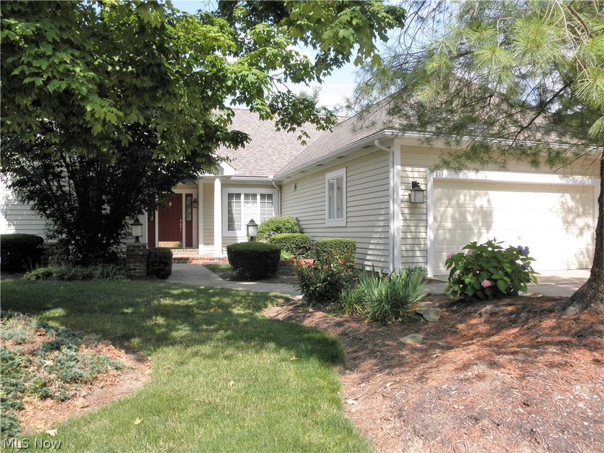 Rare find! Beautiful 2 bedroom, 2 bath ranch style cluster located on a serene pond in the Village of Crystal Lakes. Completely updated throughout! Vaulted ceilings, an open floor plan, neutral decor and a see-through fireplace open to the great room and living room accent this special home. Bookshelves flank the great room fireplace and sliding glass doors open to the maintenance free deck overlooking the peaceful pond. Stunning kitchen with granite countertops, SS appliances and wood flooring. Convenient first floor laundry. Master bedroom with spacious walk-in closet and views of the pond.  Master bath includes h/h sinks, granite countertops, ceramic shower and flooring and whirlpool tub. Interior is handicapped accessible.