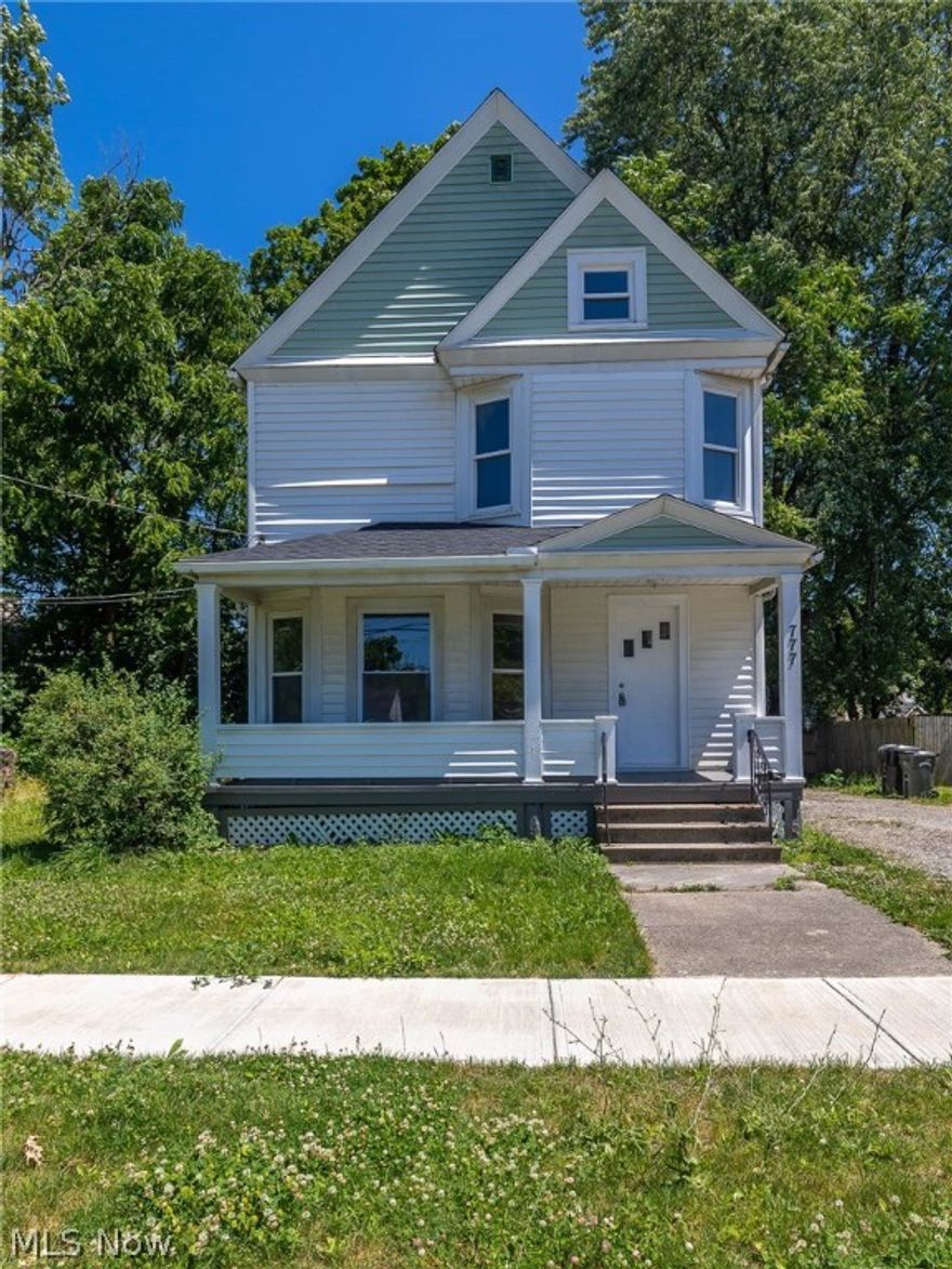 Move right into 777 West River, a fully remodeled 4 bedroom Colonial located in Elyria! The move-in-ready home showcases fresh paint, white trim, plush new carpet & new vinyl plank flooring throughout plus a remodeled kitchen, and updated bathrooms! You will be greeted by a welcoming covered front porch for your enjoyment! Once inside, the foyer opens to the lovely living room and an adjacent dining room. The tastefully remodeled kitchen is complete with nice white cabinetry, subway backsplash & updated countertops. The updated bathrooms complete the main level. The second level has 3 sizable bedrooms. The finished third floor adds a 4th bedroom or loft area. The laundry area can be found in the lower level and can be used as an additional storage space. Ready for you to call home so call today and schedule a showing!