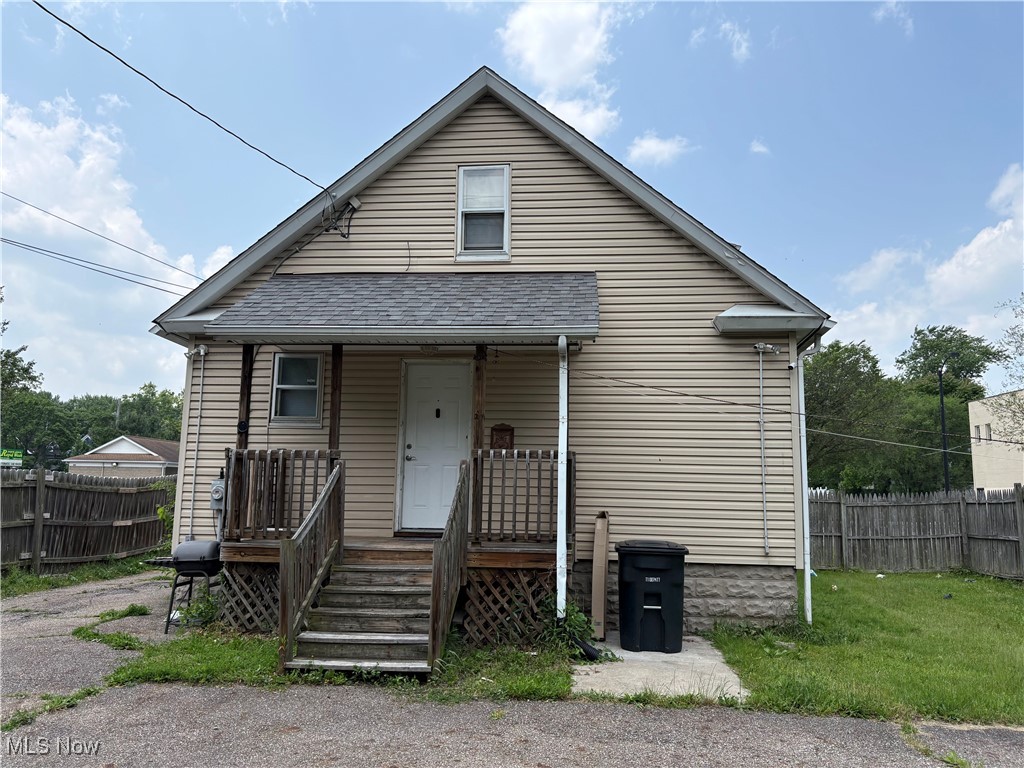Up and down duplex with vinyl siding, rear parking lot, separate entrances, full basement with separate gas and electric meters. Two hot water tanks and two furnaces as well. Hardwood flooring, some updates have been done before tenants moved in. Both have leases until 8/2025. Property has been well maintained.
