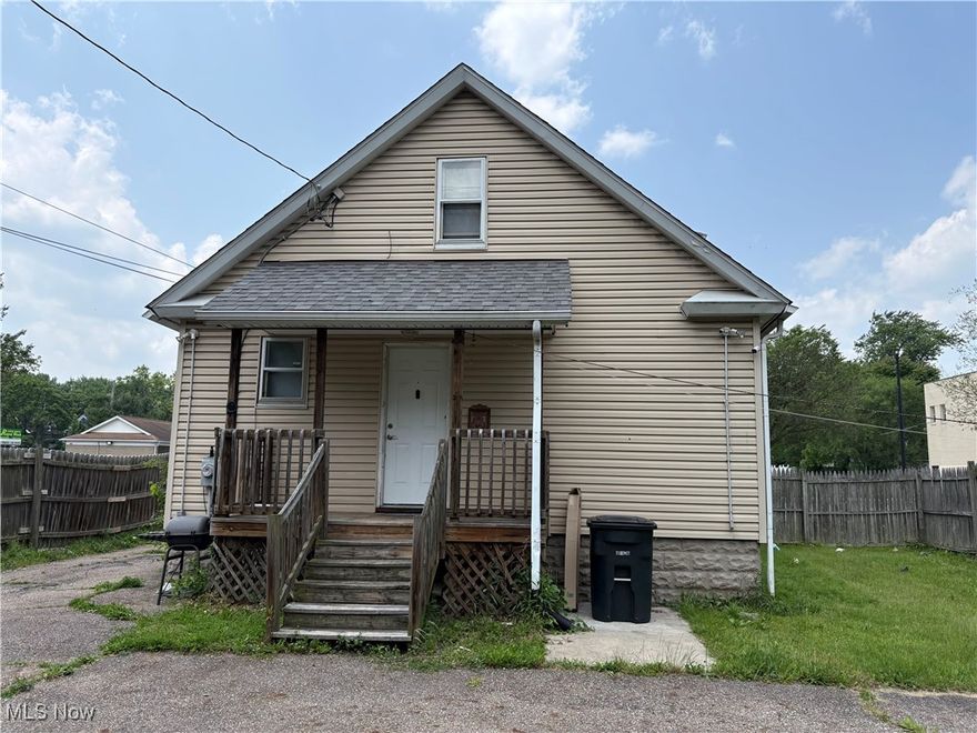 Up and down duplex with vinyl siding, rear parking lot, separate entrances, full basement with separate gas and electric meters.  Two hot water tanks and two furnaces as well.  Hardwood flooring, some updates have been done before tenants moved in.  Both have leases until 8/2025.  Property has been well maintained.
