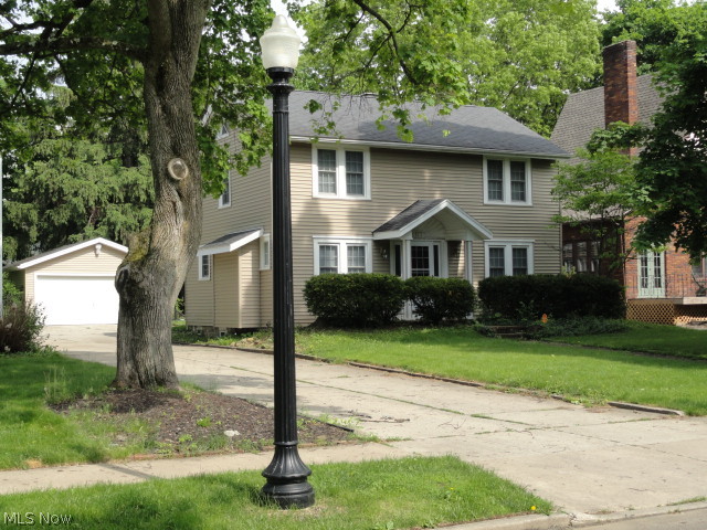 Charming Colonial in desirable Akron neighborhood. Beautiful hardwood floors throughout. Foyer entry, spacious formal living room with fireplace, formal dining room, plus a first floor sunroom which could be converted to a bedroom! Spacious kitchen with dinette. Freshly painted with neutral colors throughout. Updated windows, electric, and furnace. Two-car garage. Lovely home!