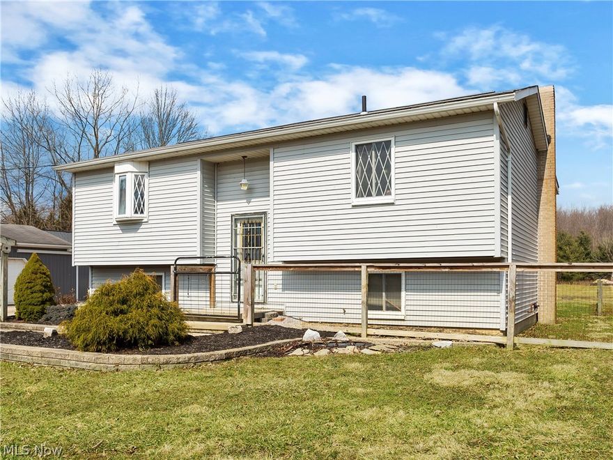 Attention Horse Lovers! Welcome to this wonderful piece of your own countryside. This 3 bedroom 1 home sits on 2 beautiful acres. Peace and serenity are found in the living room with hardwood hickory floors open to the updated eat-in kitchen. The full bath has been updated. 2 bedrooms upstairs have ample closet space. The lower level reveals the master bedroom, family room, wood burning stove, and laundry area. Watch the sunrise over the pasture on your covered back porch. Outside you will love the 24 x 40 car lovers Garage with an addition with extra insulation.
The 50 x 88 barn reveals 4 Horse Stalls, an indoor riding area and tack room. This home is just 30 minutes from Medina and 25 Minutes from Wooster. Updates include: Custom Hickory Flooring and kitchen 2015, Roof 2000, Windows 1993, Garage 1994, Barn 2007, Porch 2000, Siding 2000. Such a beautiful property at a great price!