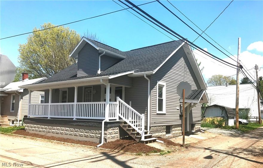 Nicely remodeled 1 story home with 2 bedrooms and 2 baths. This home is perfect if you are just starting out or if you want to minimize your maintenance and slow down. There is a new roof, all new windows, new vinyl siding, all new flooring, a new furnace and central air, a brand new bath and so much more. There is a full basement that could easily be used for additional living space. The lot size is 46x50 and is walking distance to downtown Dover.