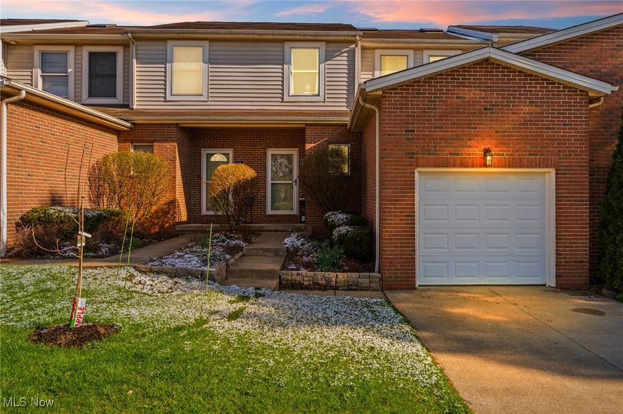 Next stop: The one you've been waiting for! Welcome to 362 Lazzaro Blvd.  in Broadview Heights, a low maintenance
townhome that blends comfort, convenience, and just the right amount of wow factor. From the moment you walk in, you're greeted by a clean and open layout featuring a first-floor laundry room (washer & dryer included) with direct access to your attached single-car garage, complete with a newly built loft for extra storage (because let's be real, you can never have too much).
A stylish half bath sits nearby, while the kitchen is a total win: oversized sink, gas range perfect for cooking like a pro, and all appliances stay. The spacious living room brings the cozy vibes with high ceilings and a fireplace, ideal for Netflix nights or stepping out onto the back deck to relax under the stars. Upstairs, the primary bedroom features double closets, a modern ceiling fan, and tons of natural light. A clean and bright full bath sits just down the hall, along with a second bedroom that soaks in sunshine and serenity. The lower level is where the bonus points come in. Finished rec room, additional full bath, and a flex space that can be your office, guest room, or ultimate game zone. Add in even more storage and you've got space to stretch.
Located near highways, soccer and baseball fields, restaurants, a local winery, and part of an award-winning
school system, this townhome is more than a place to live, it's a lifestyle.