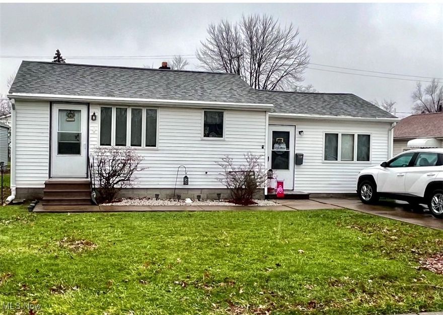Welcome to this beautifully remodeled 2-bedroom, 1-bath ranch located on the east side of Ashtabula in the Buckeye School District. This move-in-ready home features a cozy great room with a gas fireplace, perfect for relaxing evenings. Patio doors open to a brand-new deck overlooking a fully fenced backyard—ideal for entertaining or enjoying peaceful outdoor time. The large, updated kitchen offers a dining area and comes fully equipped with all appliances, including washer and dryer. Major updates include a roof approximately 10 years old and a brand-new furnace and A/C installed in 2025. Perfect for single or couple. Don’t miss your opportunity to own this charming, well-maintained home—schedule your showing today!