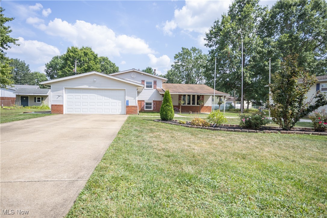 Welcome home to this well updated 3 bedroom 1 1/2 bath 1650 square foot split level home with a 2 car garage. The main floor has the fully applianced eat in kitchen with an island and a slider to the back yard, and a nice sized living room. The 2nd floor has the master suite with a walk in closet, 2 other bedrooms with nice sized closets and a full bathroom. The lower level has a family room and the 1/2 bathroom. The exterior of the home has a covered front porch with a concrete floor and a nice sized back deck attached to the kitchen. Updates include new LVT 2025, most trim 2025, Freshly painted 2025, new well pump 2023, full bath 2025, 1/2 bath down 2019, shed 2020, furnace 2024, A/C 2011, hot water tank 2022, age of roof and windows unknown, dishwasher 2025, Contact your favorite realtor and get ready to make this home yours. This home is NOT in an HOA