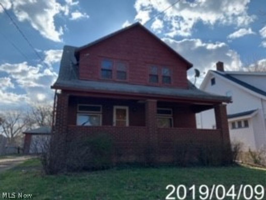You'll find over 1,400 square feet of living space in this three bedroom, one bath brick two-story home offering a large living room with fireplace, formal dining room, spacious kitchen, full basement and detached garage. Sold as-is.