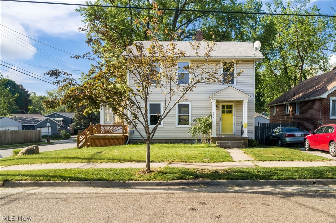 Every inch of this home has been tastefully remodeled. Once you open the door, you'll fall in love with the newly designed floor plan. The main floor includes a spacious living room, dining area, gorgeous fully applianced kitchen and newly added half bathroom. Start your morning with a cup of coffee on the enclosed porch. Upstairs you will find 3 bedrooms and an oversized bathroom. Outside, there is a detached garage, paved driveway & spacious yard! Enjoy all the updates of this property including new windows, garage siding, door and roof, furnace and A/C, all new electric and plumbing, brand new luxury vinyl tile throughout, new lighting & more. All of this with the nearby convenience of restaurants, shopping & highway access! For a complete list of updates and to schedule your showing, contact your Realtor today! If you blink, you'll miss this one