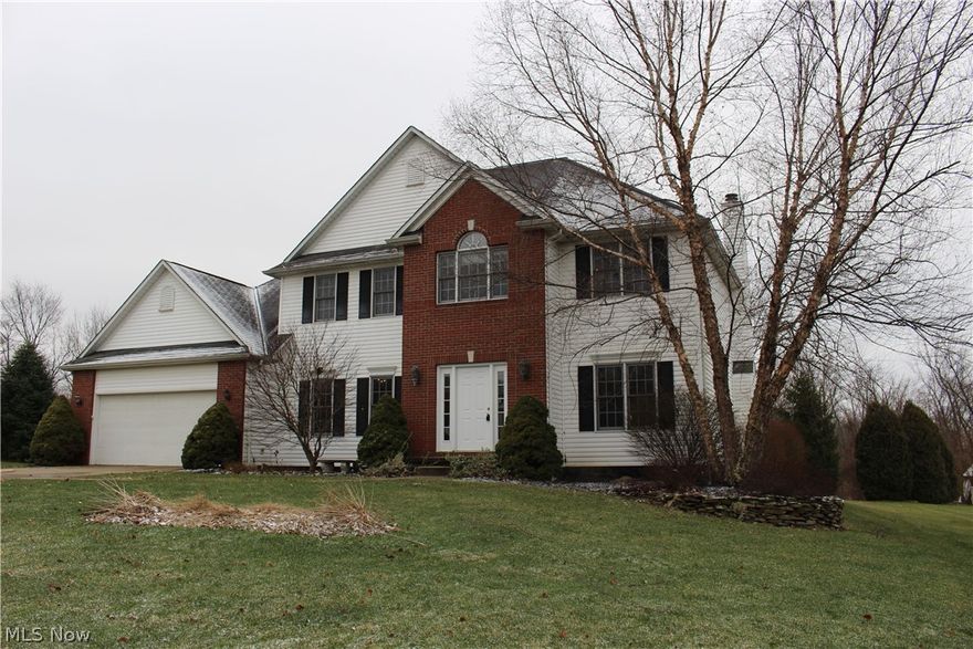 Welcome home to your open floor plan and comfortable living space!  Entryway welcoming you to this great space for entertaining or relaxing.  Formal dining room, formal living room, great family room space with fireplace.  Kitchen includes barstool area or eat in table area.  Rear patio off of the kitchen to enjoy the parklike view at rear of property.  View of the woods that is peaceful and serene!  Master suite is just the getaway space you are looking for!  Bedroom area with additional sitting space all attached the sizeable master bath.  Master Bath area includes large tub, shower area, spacious walk in closet, and ample counter space.  AC unit new in 2016 - Fresh Paint in several areas of the home.  Full basement ready for your finishing touches or leave as is for rollerblading and workout space.  Come see your new home today and make it yours!