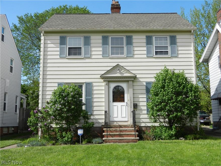 THIS CLASSIC 3 BEDROOM COLONIAL IN THE HEART OF WEST PARK IS WAITING FOR YOU TO BRING YOUR PAINT BRUSHES AND DECORATING SKILLS TO MAKE THIS CHARMING HOUSE YOUR HOME!   PRIME LOCATION !!!  SPACIOUS LIVING ROOM, FORMAL DINING ROOM WITH CORNER BUILT IN HUTCHES.   LARGE OPEN KITCHEN FEATURES DINING AREA, OAK CABINETS AND WOOD FLOORING.   MASTER BEDROOM ROOM WITH LARGE DOUBLE CLOSETS. BEDROOM  WITH DOUBLE CLOSETS AND WINDOW SEAT.   OLD WORLD GLASS KNOB HARDWARE.   SECURITY SYSTEM.  GLASS BLOCK WINDOWS.  BACK COVERED PORCH.   CLOSE TO KAMM'S CORNERS - METRO PARK - EASY ACCESS TO HIGHWAY, SHOPPING AND AIRPORT.