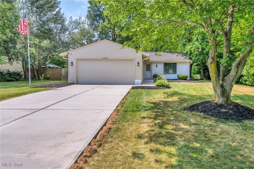 Discover this charming slab ranch-style home featuring a spacious open floor plan that seamlessly connects the living, dining, and kitchen areas—perfect for modern living and entertaining. The interior has been beautifully remodeled, showcasing updated floors, bathrooms, and a sleek, modern kitchen. Enjoy comfort year-round with a brand-new furnace and AC system. The large yard offers plenty of outdoor space for relaxation, gardening, or gatherings. This move-in-ready home combines classic ranch appeal with contemporary upgrades, making it an ideal place to call home.