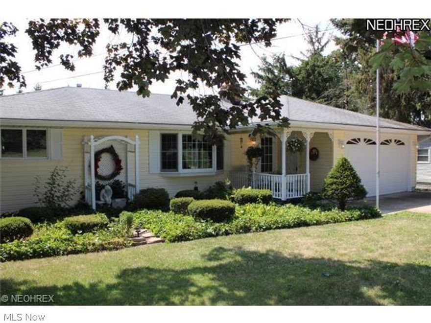 Ranch you have to see.  Great curb appeal.  Cherry floors in dining, kitchen and great room.  Kitchen island with built-in stools and storage.  Set up to entertain.  Walk out of the great room to the deck overlooking a spacious backyard.  Your enjoy the above-ground pool on those hot summer days.  Two car garage on first level and a third garage on lower level.  Fireplace in basement with an area you can customize to your own game room, theater and/or family room.  Bedroom in lower level so your guest can have there privacy.  House is located near shopping, highway and turnpike.
