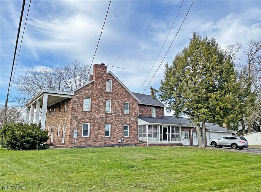 This 1889 Brick colonial home located on 1.72 acres has been restored to its amazing beauty, with all 3 units having been renovated & updated in the last 4 years. The main home has been duplexed - The 1st floor includes 2 bedrooms, 2 full baths, huge family & living rooms, a spacious kitchen, screened porch, a partially finished basement with rec room, plus an attached garage. The 2nd floor offers 2 bedrooms, full kitchen, living room, family room, & laundry area. The property also includes a separate cottage with an additional 1248 sq. ft. - 2 bedrooms, family room, full kitchen, laundry room, & attached garage. This is an investor's dream - all the work is done, just sit back & enjoy the income!