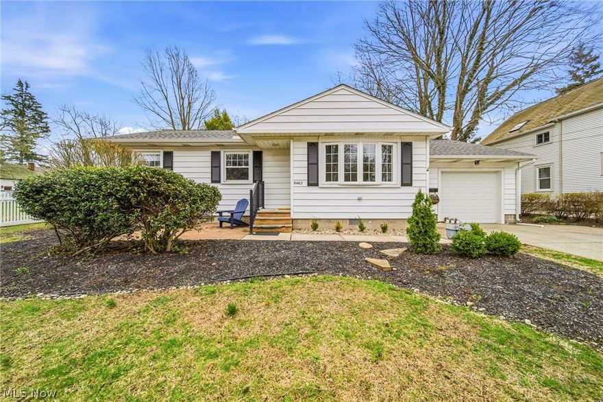 Welcome to this beautifully maintained 3-bedroom, 1.5-bath ranch located in the heart of Mentor. This home has been lovingly cared for and features an updated kitchen and bathrooms that blend modern touches with everyday functionality. The spacious layout offers comfortable single-floor living, while generous closet space and attic storage provide plenty of room to stay organized.

Step outside to enjoy the amazing patio area—perfect for relaxing, entertaining, or enjoying warm Ohio evenings. A convenient one-car attached garage adds additional storage and practicality.

Major mechanical updates provide peace of mind, including HVAC (furnace and AC) installed in 2016, water heater (2013), dishwasher (2013), refrigerator (2022), and a new stove (2024). The home also features a newer washer and dryer (2024).

This move-in ready home offers the perfect combination of comfort, updates, and low-maintenance living in a fantastic location.