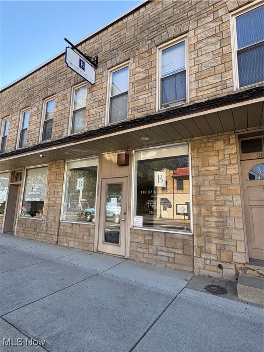 Great location in the heart of downtown Cambridge! Steps from the Guernsey Co. Court of Common Pleas. This office space is ideal for any small business in need of centrally located space to operate in the Cambridge area. The large front windows are inviting and allow for extra advertisement with decals. The stop light allows passerbys to view your business while waiting for a green light. Call today to view!