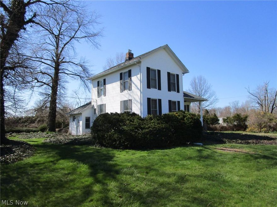 Classic 1860's farmhouse on a lovely 8 acre setting! Lots of updates have been completed - new triple pane argon windows, vinyl siding, shingles, furnace and A/C were all done in 2005. The kitchen was also updated in 2005 - new cabinets and counters! The entire north side of the basement was excavated and waterproofed in 2013, with new drains installed running to the back of the property, and a new sump pump was added at that time. Enjoy the big family room with a  woodburning fireplace - great for those chilly fall and winter evenings! HUGE (original!) old fashioned pantry provides lots of extra storage space for all your kitchen needs. Big eat-in kitchen has plenty of counter space and room for the person who likes to cook! The property here is lovely to walk - enjoy summer strolls back to the pond...or use your cross country skis (like the owner does!) when there's snow on the ground. Great location; plenty of room for outdoor activities, pets, entertaining, gardening or tending to