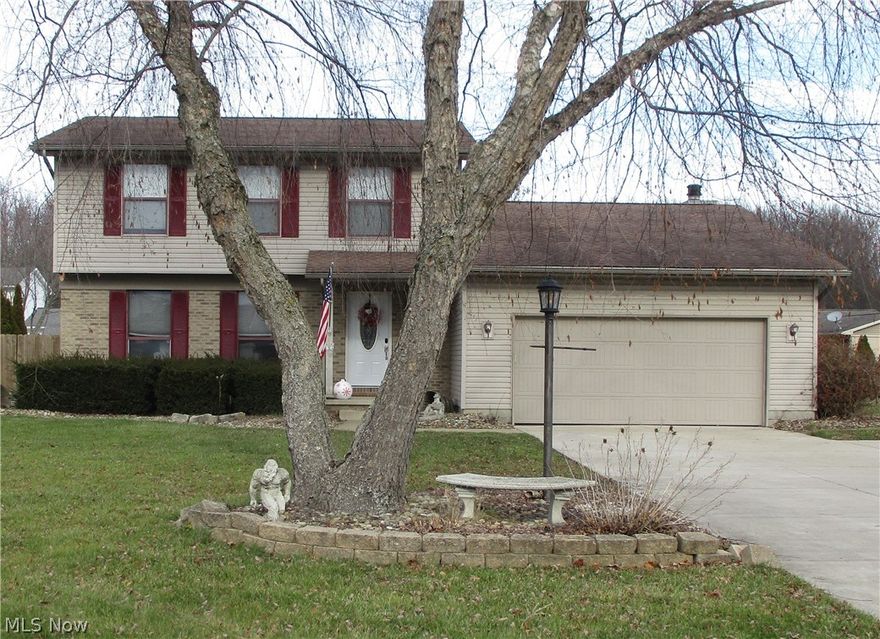 Welcome to this beautiful 2 Story home in Angiline Estates! This home has an open concept "chef's kitchen" with a large island and gorgeous cabinets and stainless appliances. The spacious living room and family rooms have recently been updated with luxury vinyl tile.  The family room features a large fireplace as a focal point and sliders that lead to the large back patio. There is a half bath on the 1st floor. On the 2nd floor there are 3 bedrooms and 1 full bath, with new carpet on the steps, hallway and one of the bedrooms. The basement has lots of storage areas, a large laundry room and two finished rooms that would make a great home office and a family/tv room. The backyard is fully fenced and has a patio that was redone in 2020.  The 3 lane driveway was redone in 2016.  Hot water heater 2022.  A/C units will stay as well as mounted TVs.  A home warranty is provided by the seller for your peace of mind.  Schedule your private showing today!